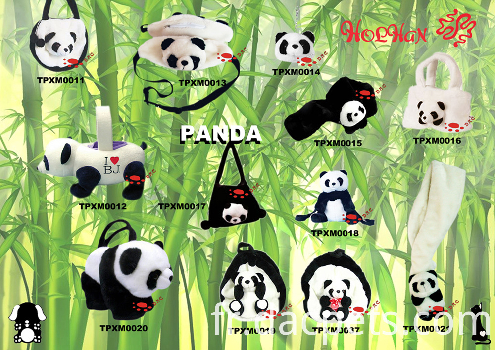 plush panda bag plush panda bag